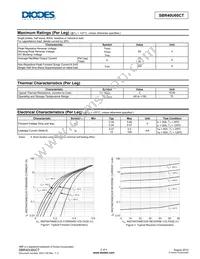 SBR40U60CT Datasheet Page 2