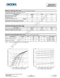 SBR40U60CTB-13 Datasheet Page 2