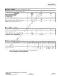 SBR8U60P5-13D Datasheet Page 2