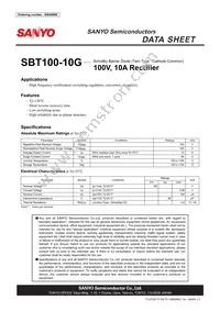 SBT100-10G Datasheet Cover