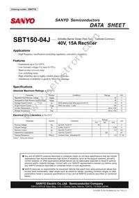 SBT150-04J Datasheet Cover