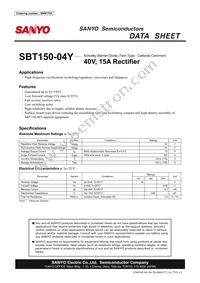 SBT150-04Y-DL-E Datasheet Cover