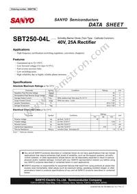 SBT250-04L Datasheet Cover
