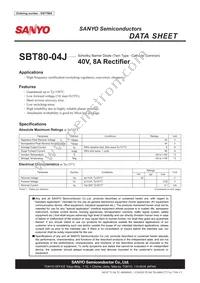 SBT80-04J Datasheet Cover