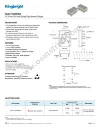 SC04-11SURKWA Datasheet Cover