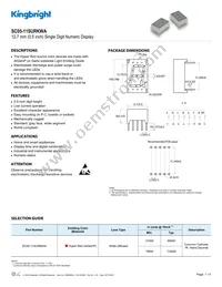 SC05-11SURKWA Datasheet Cover