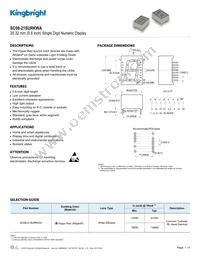 SC08-21SURKWA Datasheet Cover