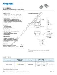 SC10-11CGKWA Datasheet Cover