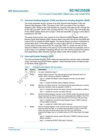 SC16C2552BIA44 Datasheet Page 12