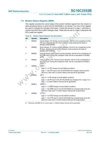 SC16C2552BIA44 Datasheet Page 20