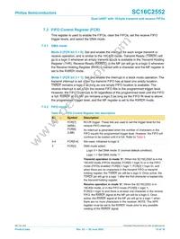 SC16C2552IA44 Datasheet Page 15