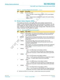SC16C2552IA44 Datasheet Page 21