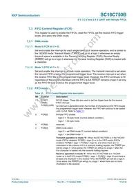 SC16C750BIBS Datasheet Page 18