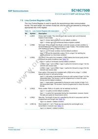 SC16C750BIBS Datasheet Page 21