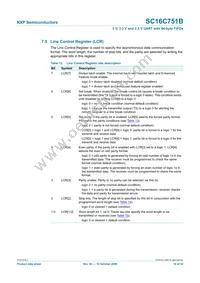 SC16C751BIBS Datasheet Page 16