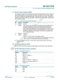 SC16C751BIBS Datasheet Page 20