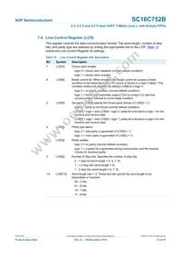 SC16C752BIBS Datasheet Page 23