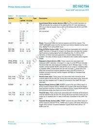 SC16C754IB80 Datasheet Page 7