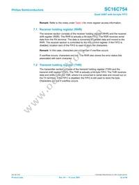 SC16C754IB80 Datasheet Page 22