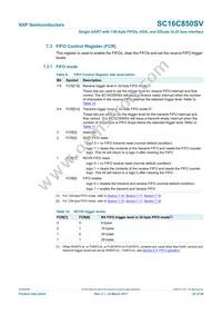 SC16C850SVIBS Datasheet Page 22