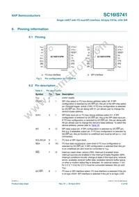 SC16IS741IPW Datasheet Page 4