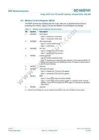 SC16IS741IPW Datasheet Page 23