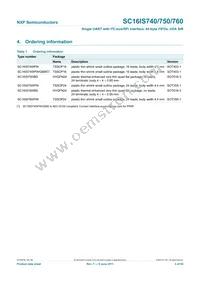 SC16IS760IPW Datasheet Page 3