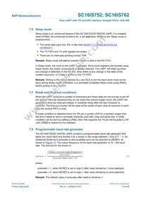 SC16IS762IBS Datasheet Page 16