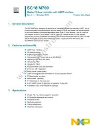 SC18IM700IPW Datasheet Cover