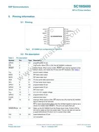 SC18IS601IBS Datasheet Page 4
