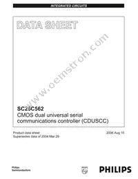 SC26C562C1A Datasheet Cover