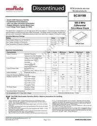 SC3019B Datasheet Cover