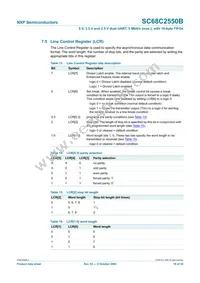 SC68C2550BIB48 Datasheet Page 18