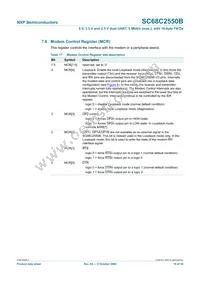 SC68C2550BIB48 Datasheet Page 19