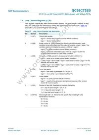 SC68C752BIBS Datasheet Page 23
