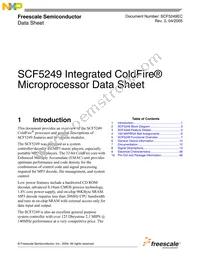 SCF5249VF140 Datasheet Cover