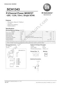 SCH1343-TL-H Datasheet Cover