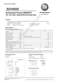 SCH2825-TL-E Datasheet Cover