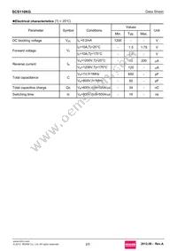 SCS110KGC Datasheet Page 2