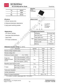 SCS220AJTLL Datasheet Cover