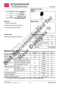 SCS240KE2AHRC Datasheet Cover