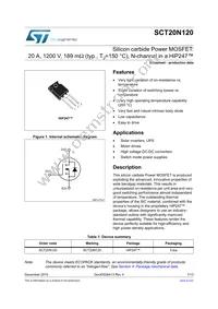 SCT20N120 Datasheet Cover
