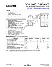 SD101BWS-7 Datasheet Cover