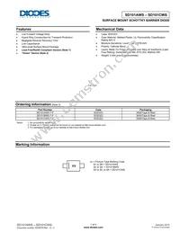 SD101CWS-7 Datasheet Cover