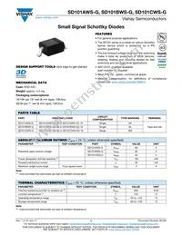 SD101CWS-G3-08 Datasheet Cover