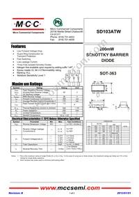 SD103ATW-TP Datasheet Cover