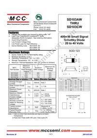 SD103BW-TP Datasheet Cover