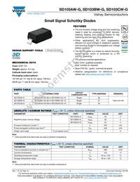 SD103CW-G3-08 Datasheet Cover