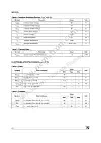 SD1275 Datasheet Page 2