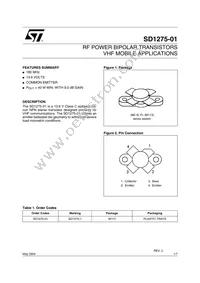 SD1275-01 Datasheet Cover